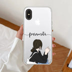 Relax Mood Customize Anti Yellow Clear Case For iPhone Xs Max