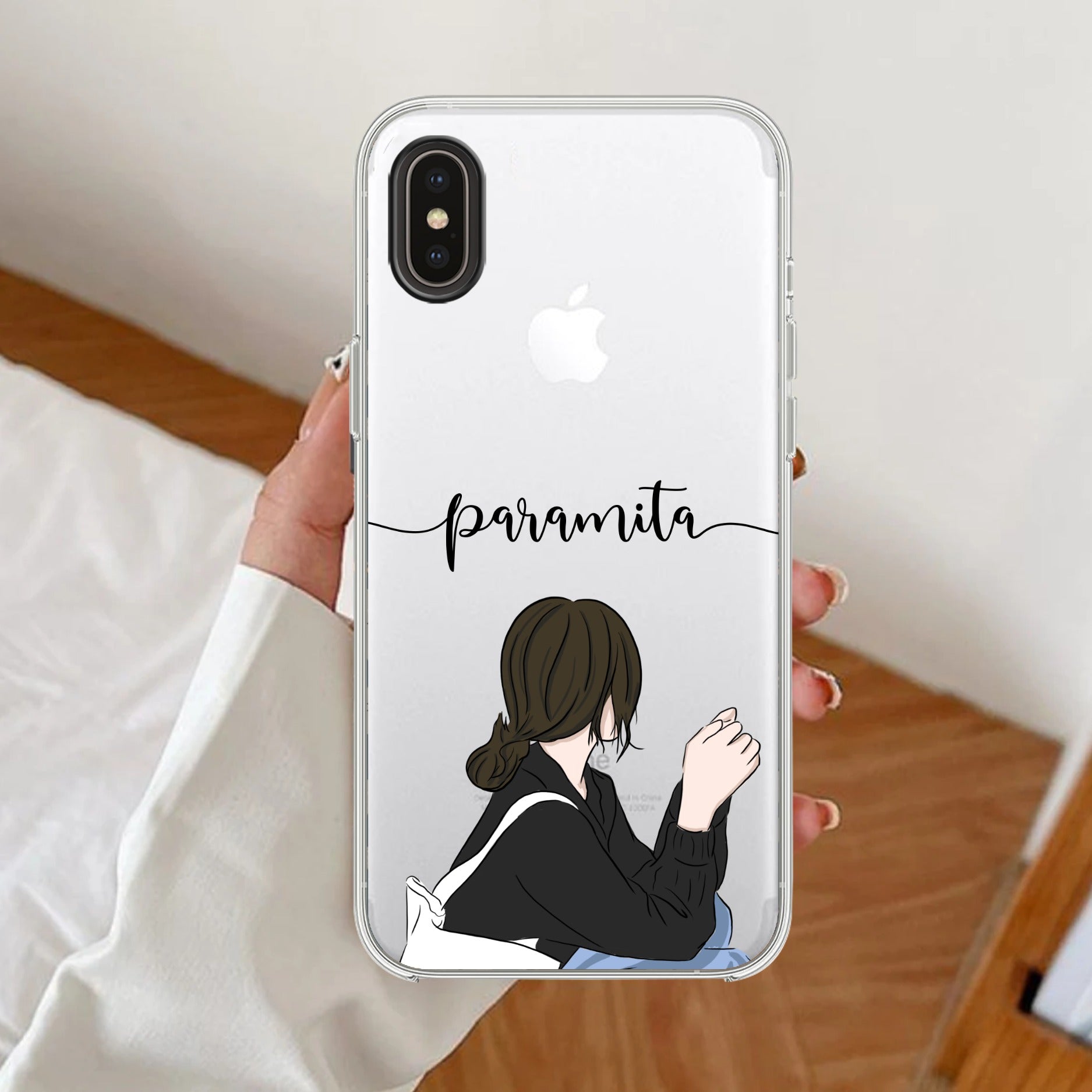 Relax Mood Customize Transparent Silicon Case For iPhone Xs Max