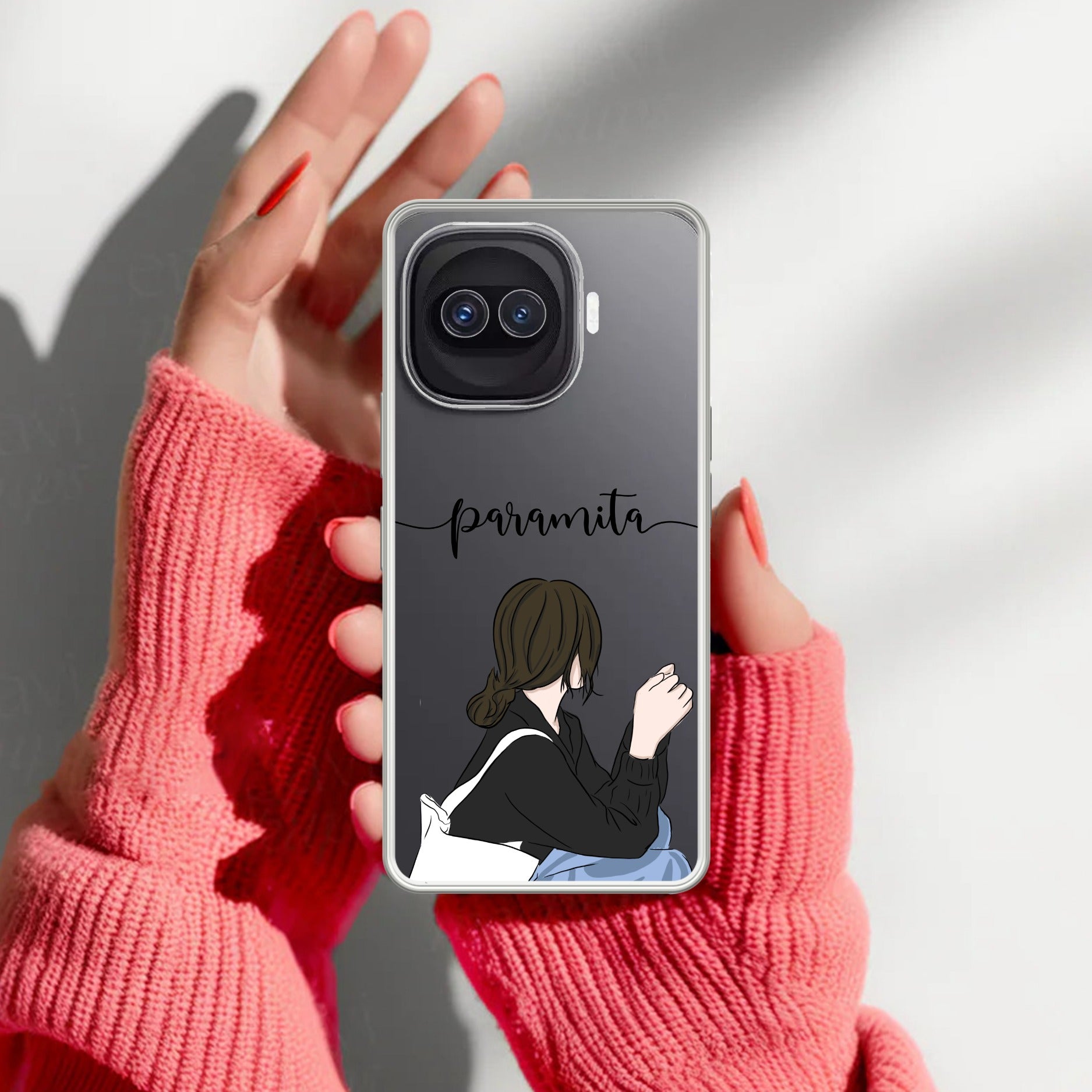 Relax Mood Customize Transparent Silicon Case For iQOO