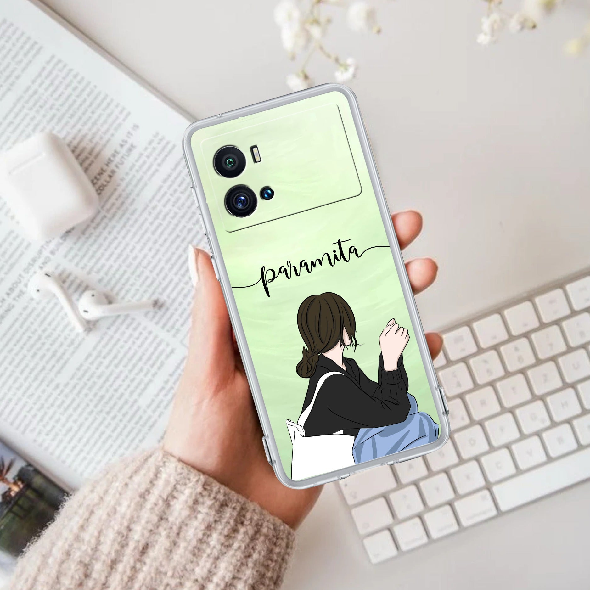 Relax Mood Customize Transparent Silicon Case For iQOO Neo 7 Pro 5G