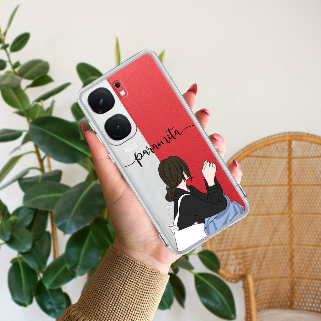 Relax Mood Customize Transparent Silicon Case For iQOO Neo 9 Pro 5G