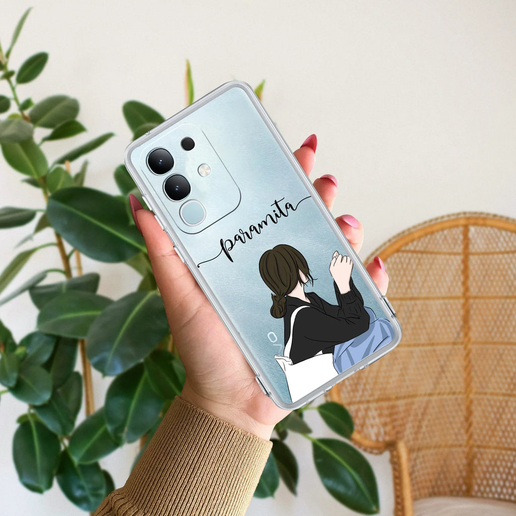 Relax Mood Customize Transparent Silicon Case For iQOO Z7 5G