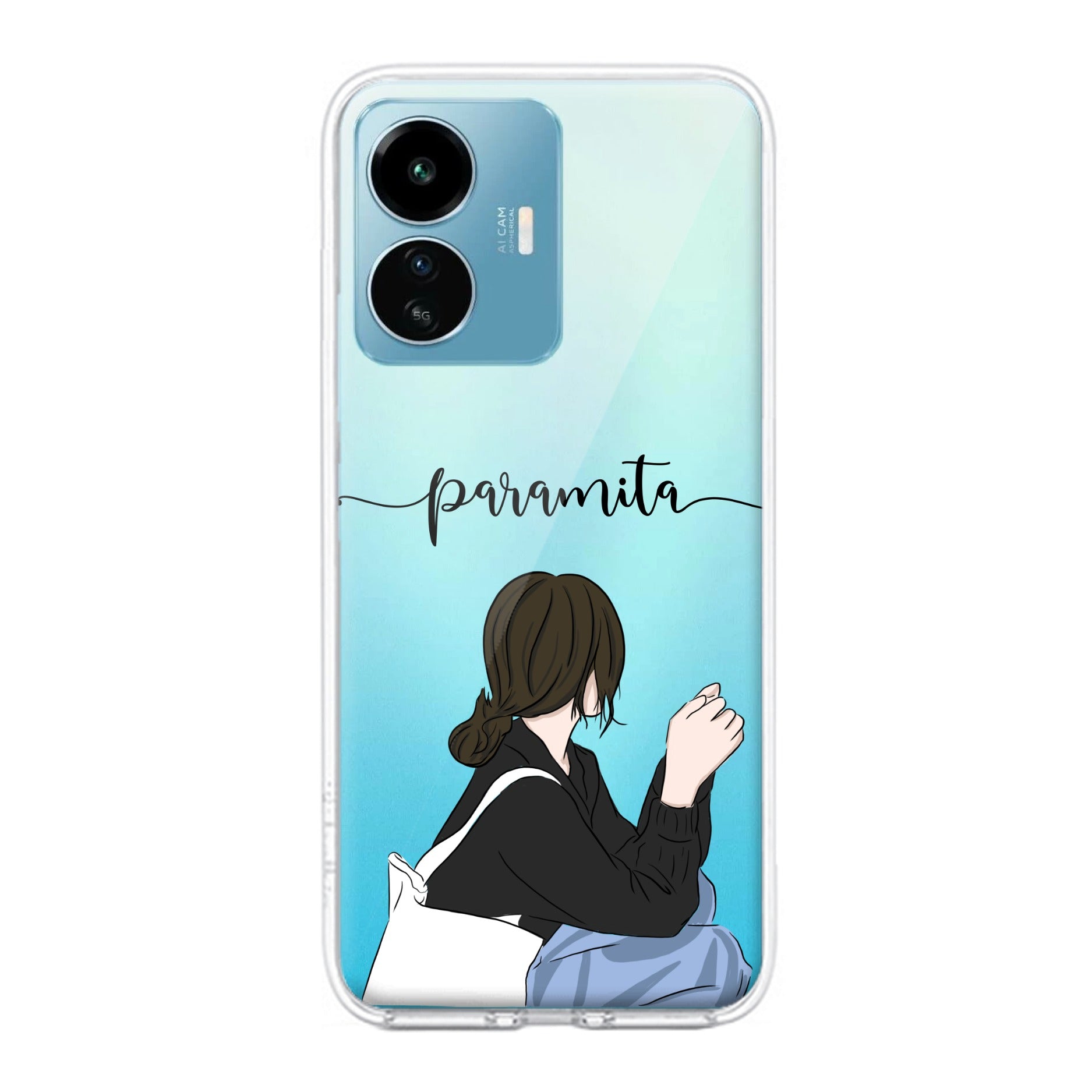 Relax Mood Customize Transparent Silicon Case For iQOO Z6 Lite 5G