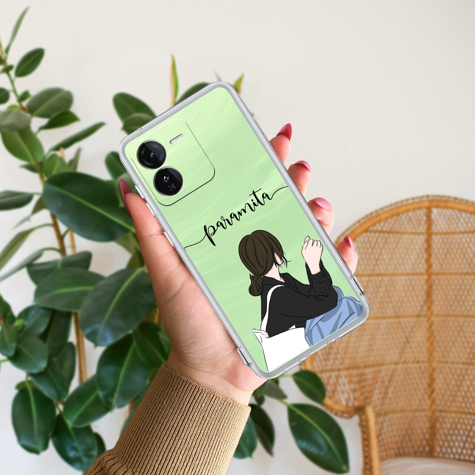 Relax Mood Customize Transparent Silicon Case For iQOO Z9 5G