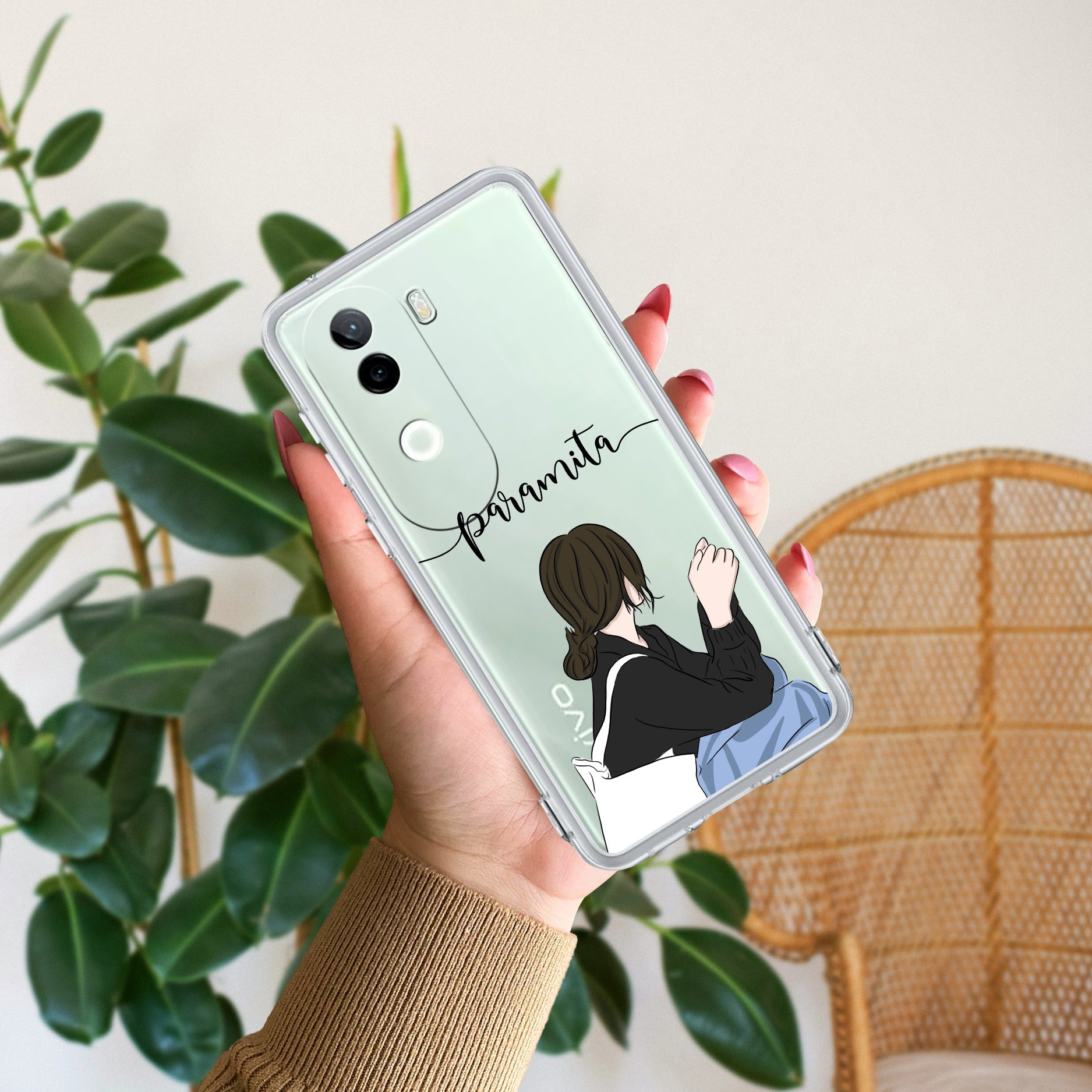 Relax Mood Customize Transparent Silicon Case For iQOO Z9s 5G