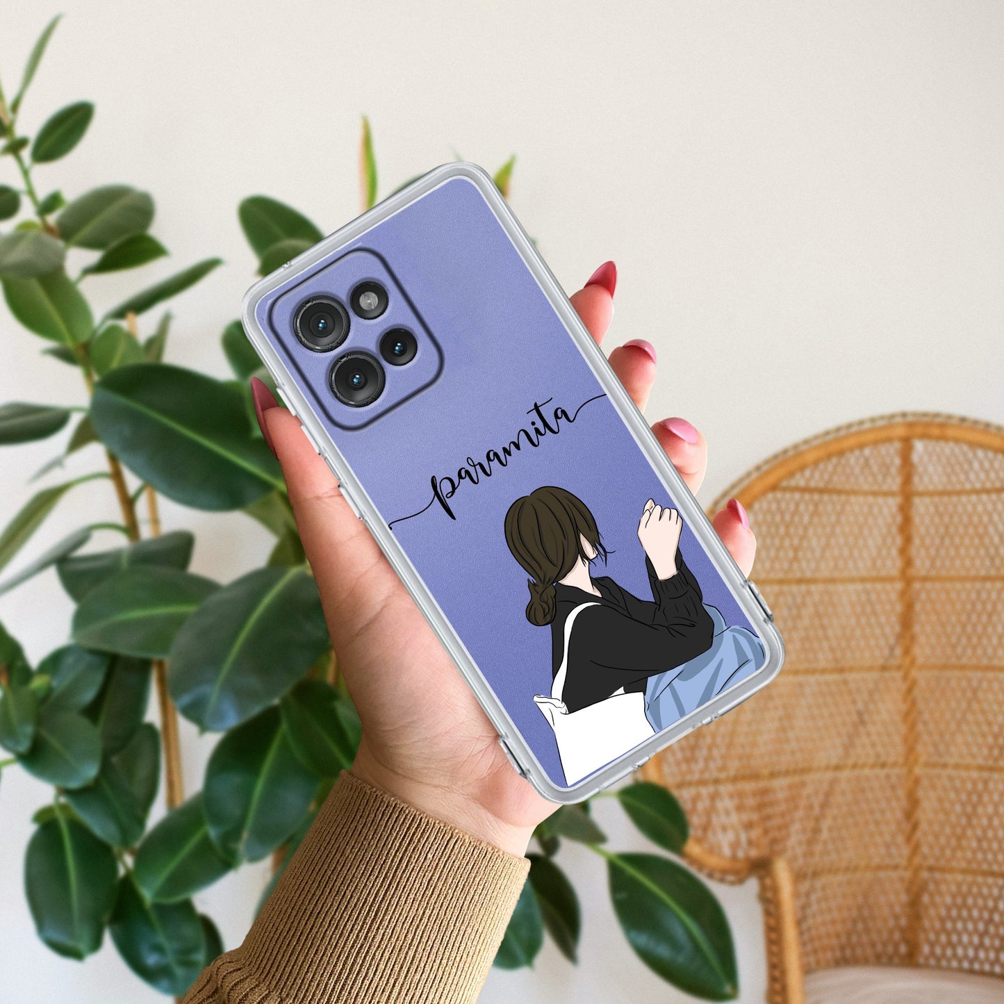 Relax Mood Customize Transparent Silicon Case For Motorola