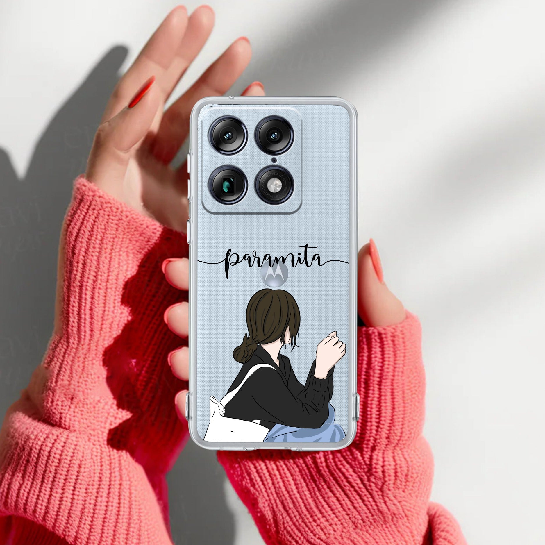 Relax Mood Customize Transparent Silicon Case For Motorola
