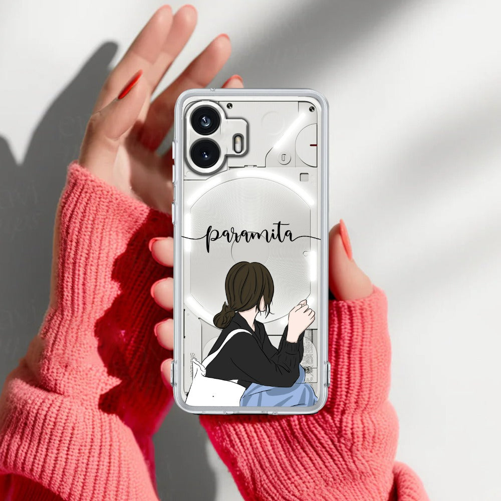 Relax Mood Customize Transparent Silicon Case For Nothing