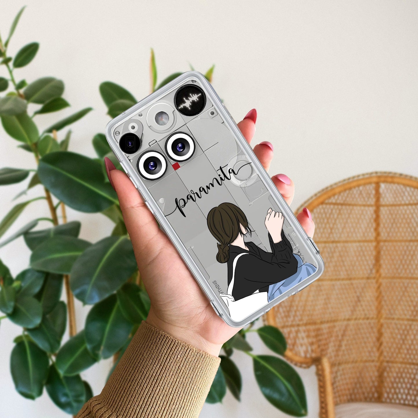 Relax Mood Customize Transparent Silicon Case For Nothing