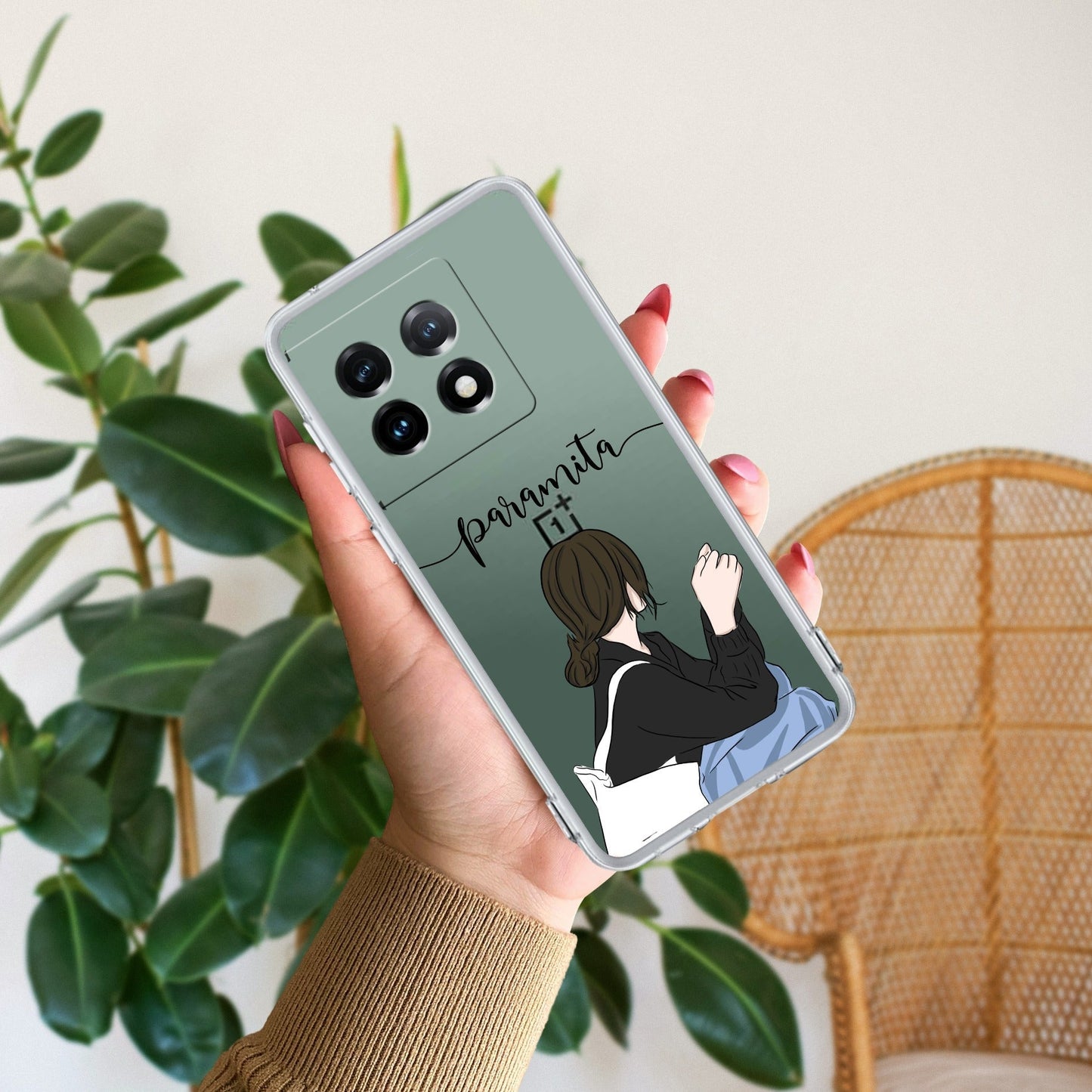 Relax Mood Customize Transparent Silicon Case For OnePlus