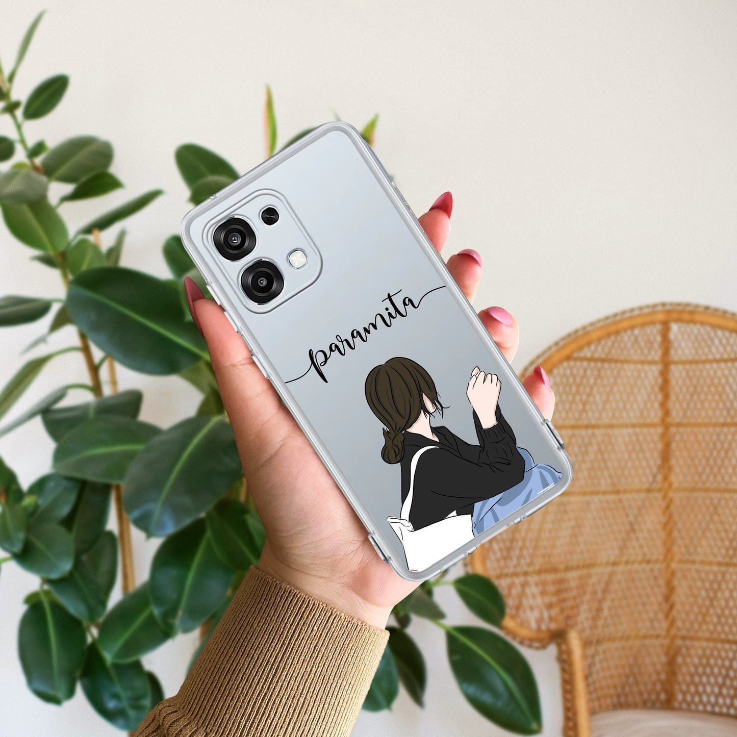 Relax Mood Customize Transparent Silicon Case For Oppo