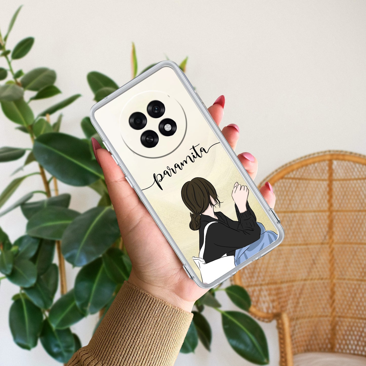 Relax Mood Customize Transparent Silicon Case For Oppo