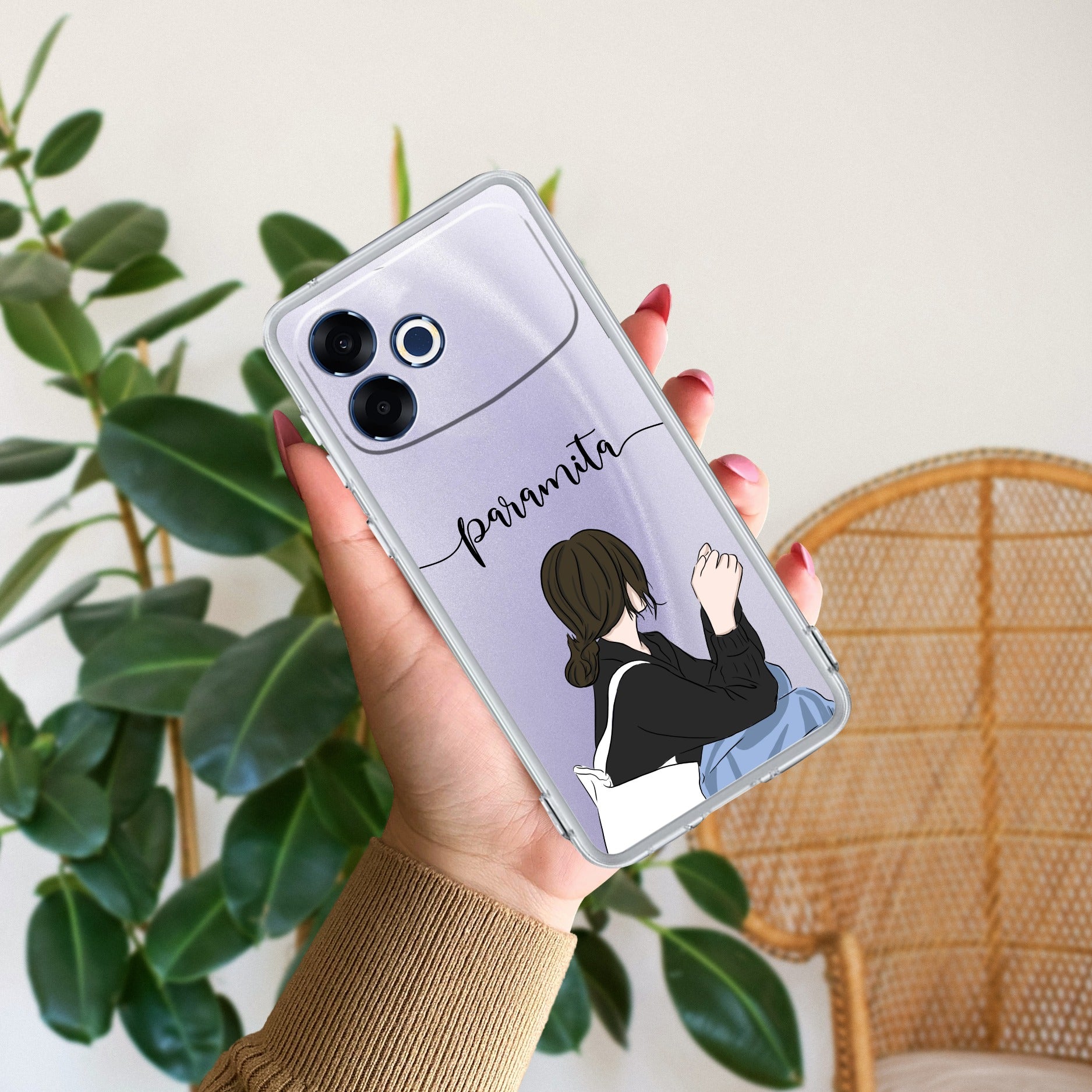 Relax Mood Customize Transparent Silicon Case For Oppo F33 Pro 5G
