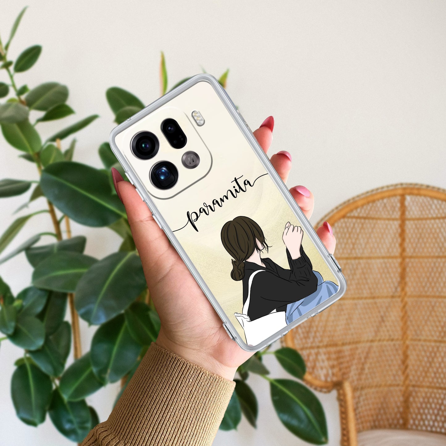 Relax Mood Customize Transparent Silicon Case For Oppo