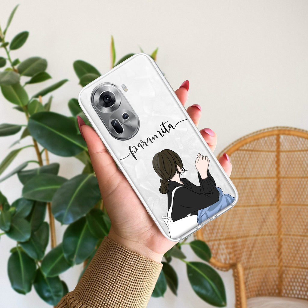 Relax Mood Customize Anti Yellow Case For Oppo Reno 11 5G