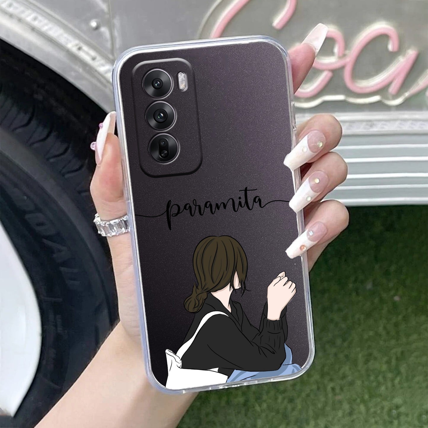 Relax Mood Customize Transparent Silicon Case For Oppo