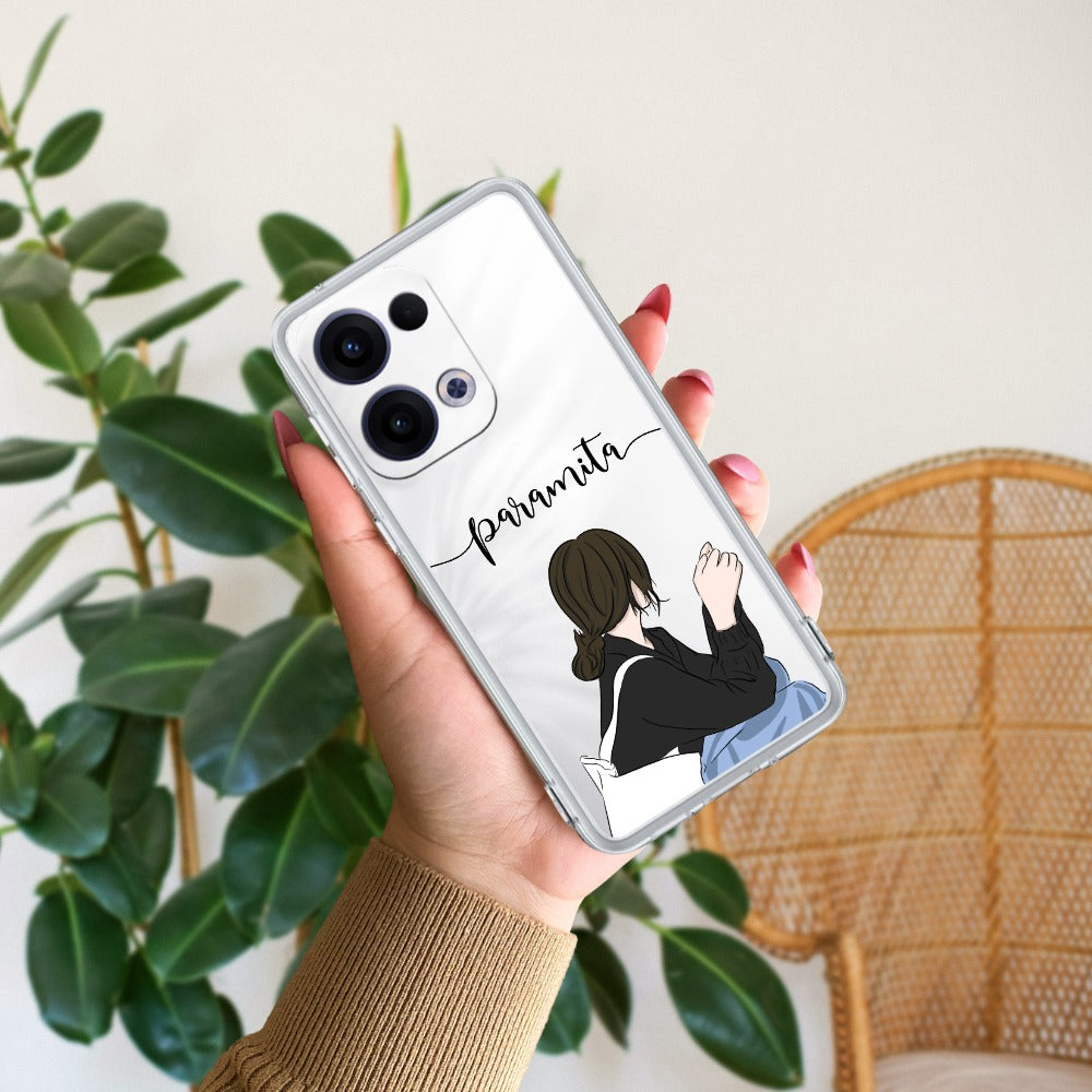 Relax Mood Customize Transparent Silicon Case For Oppo