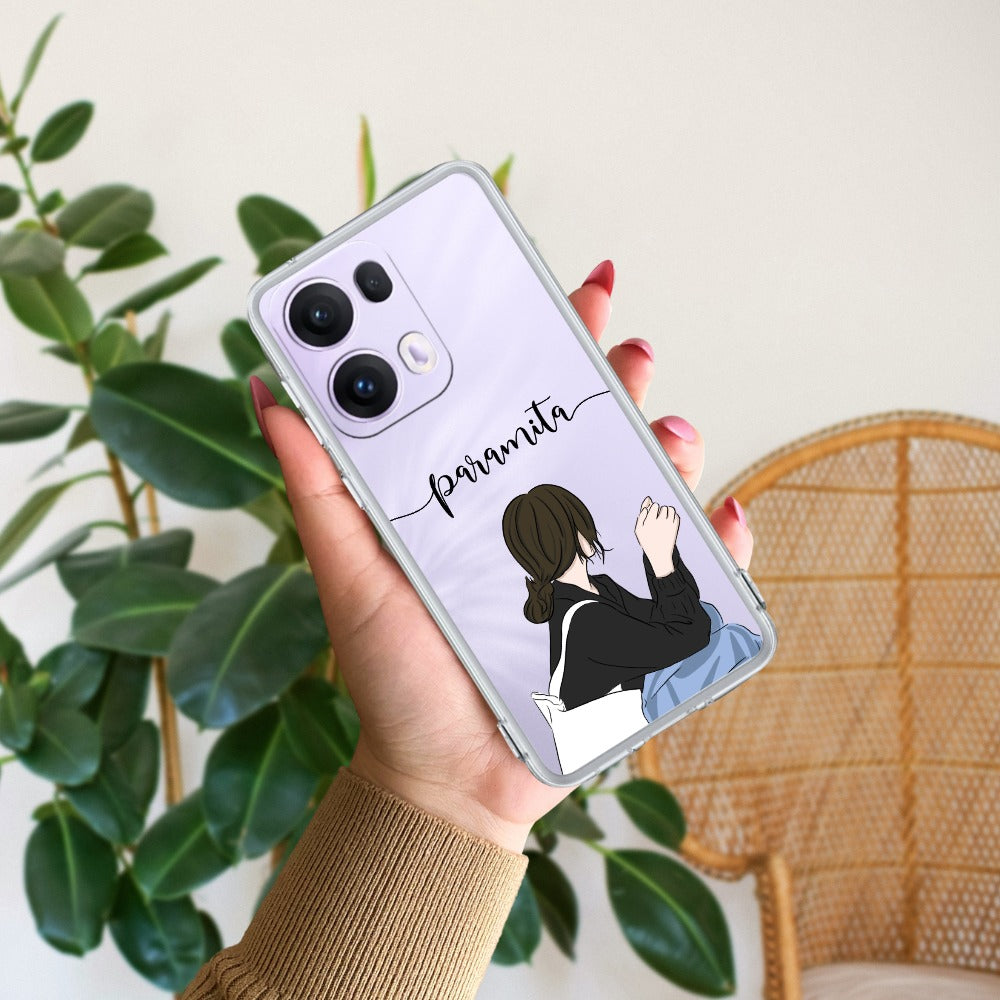 Relax Mood Customize Transparent Silicon Case For Oppo