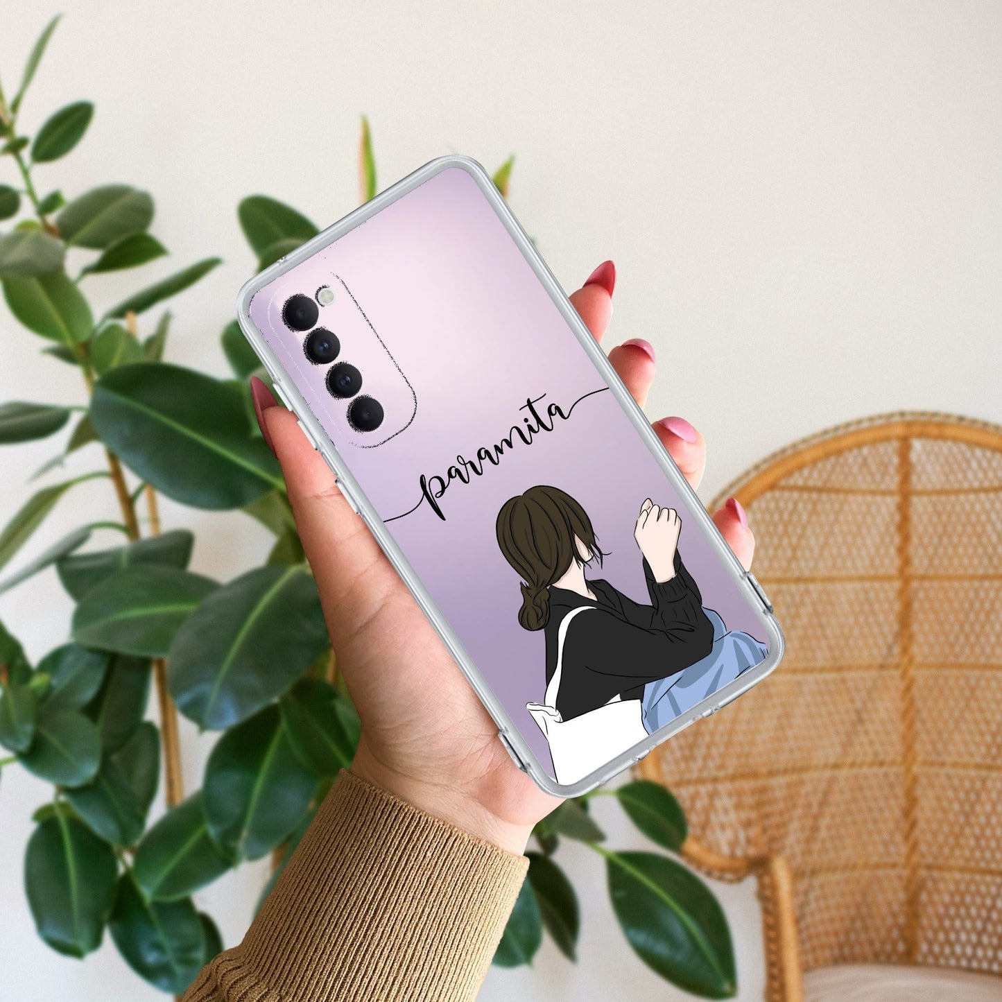 Relax Mood Customize Transparent Silicon Case For Oppo