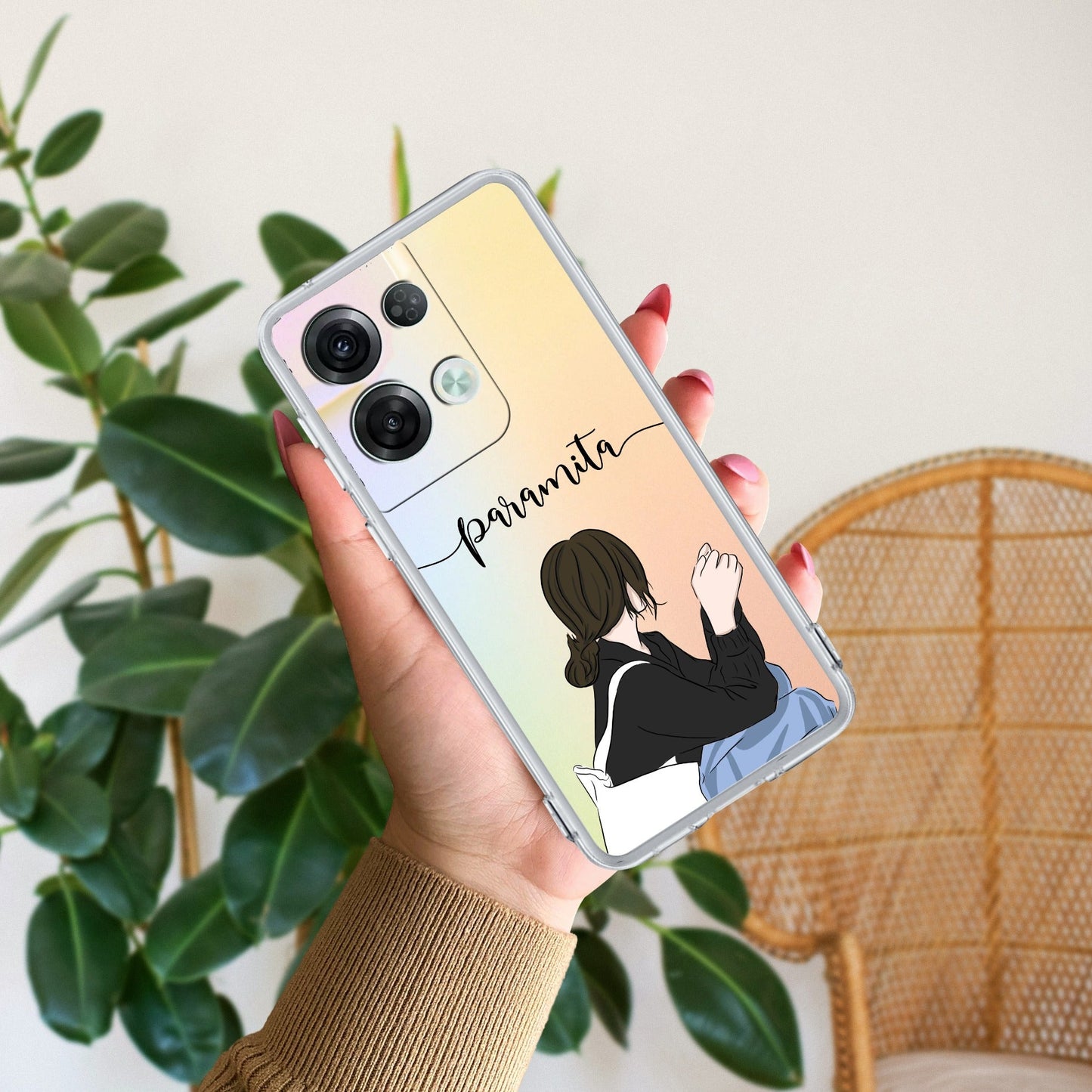 Relax Mood Customize Transparent Silicon Case For Oppo