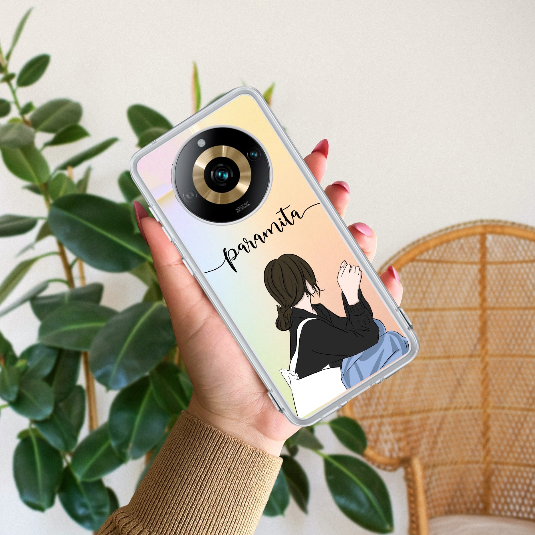Relax Mood Customize Transparent Silicon Case For Realme 11 Pro Plus 5G