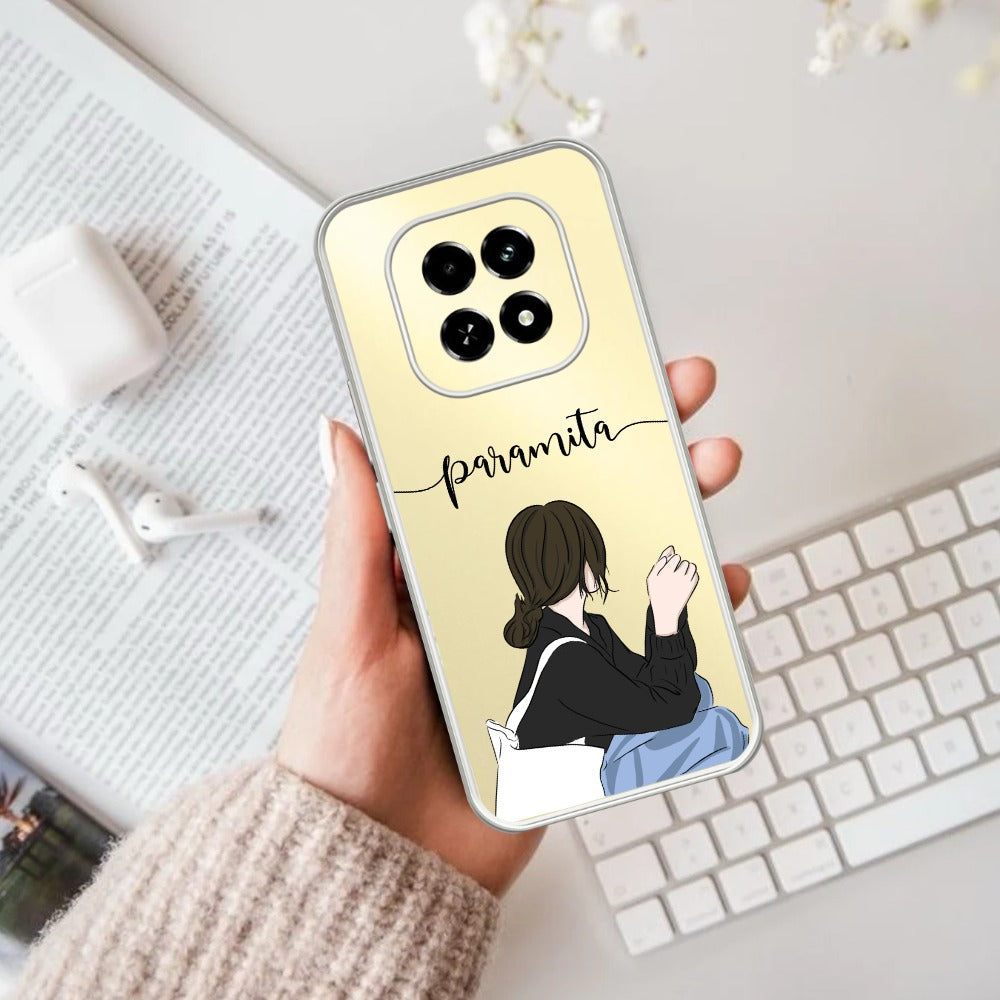 Love Couple Customize Transparent Silicon Case For Oppo