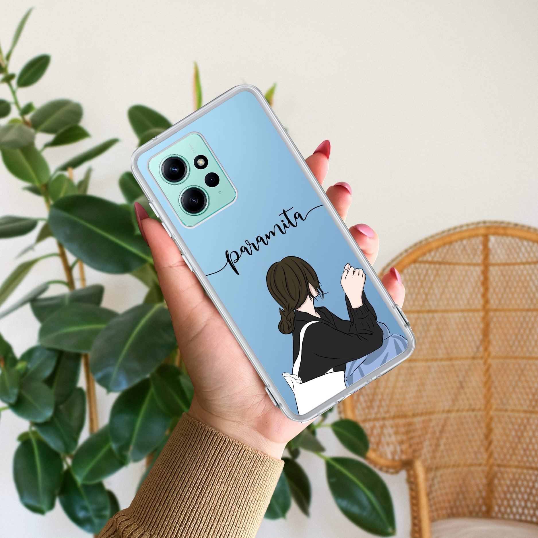 Relax Mood Customize Transparent Silicon Case For Redmi Note 12 4G