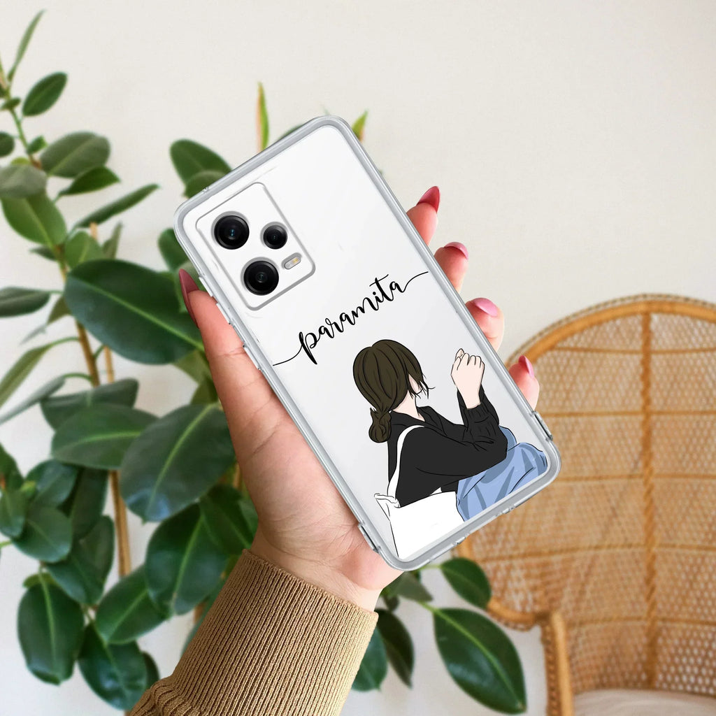 Relax Mood Customize Transparent Silicon Case For Redmi Note 15 5G