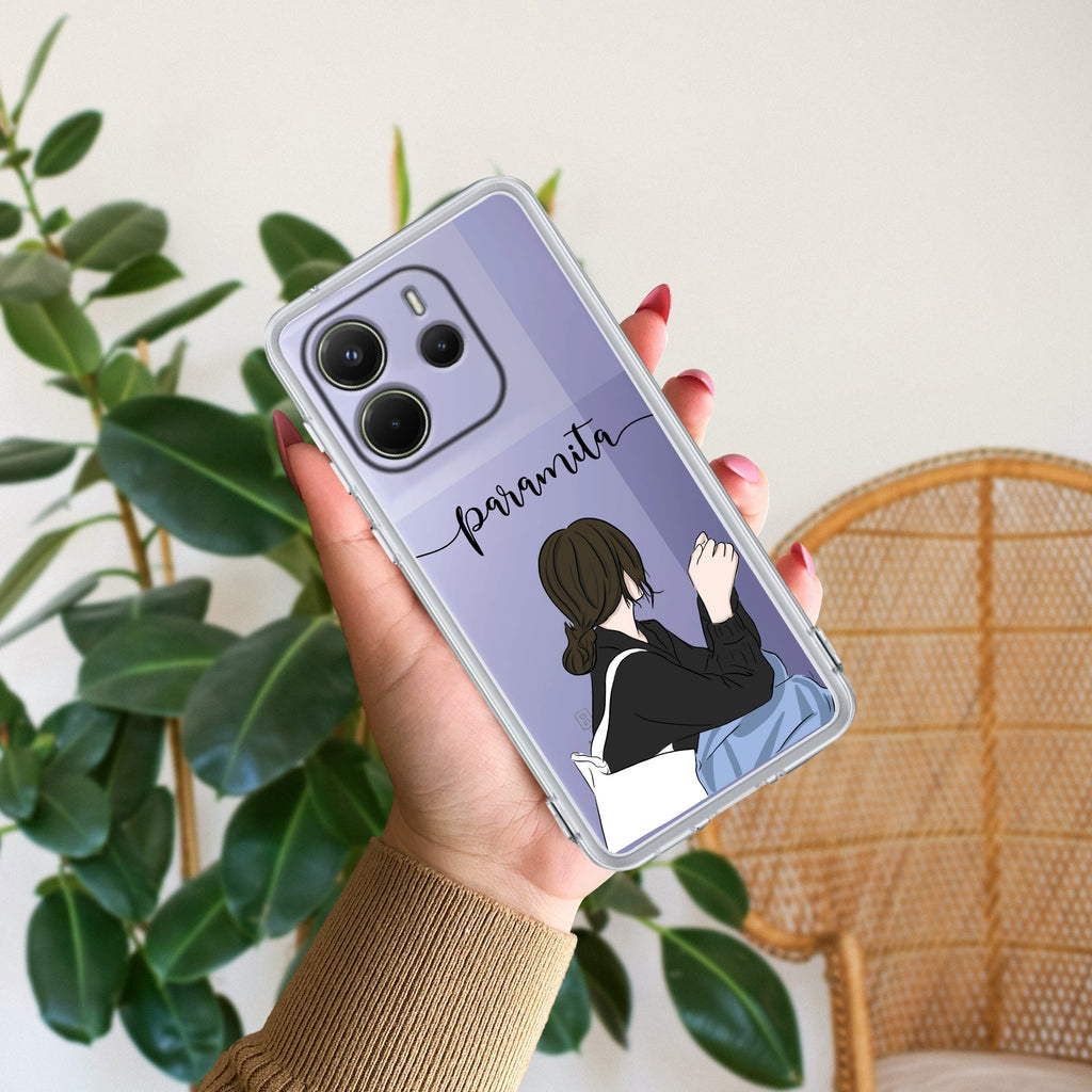 Relax Mood Customize Transparent Silicon Case For Redmi Note 14 5G