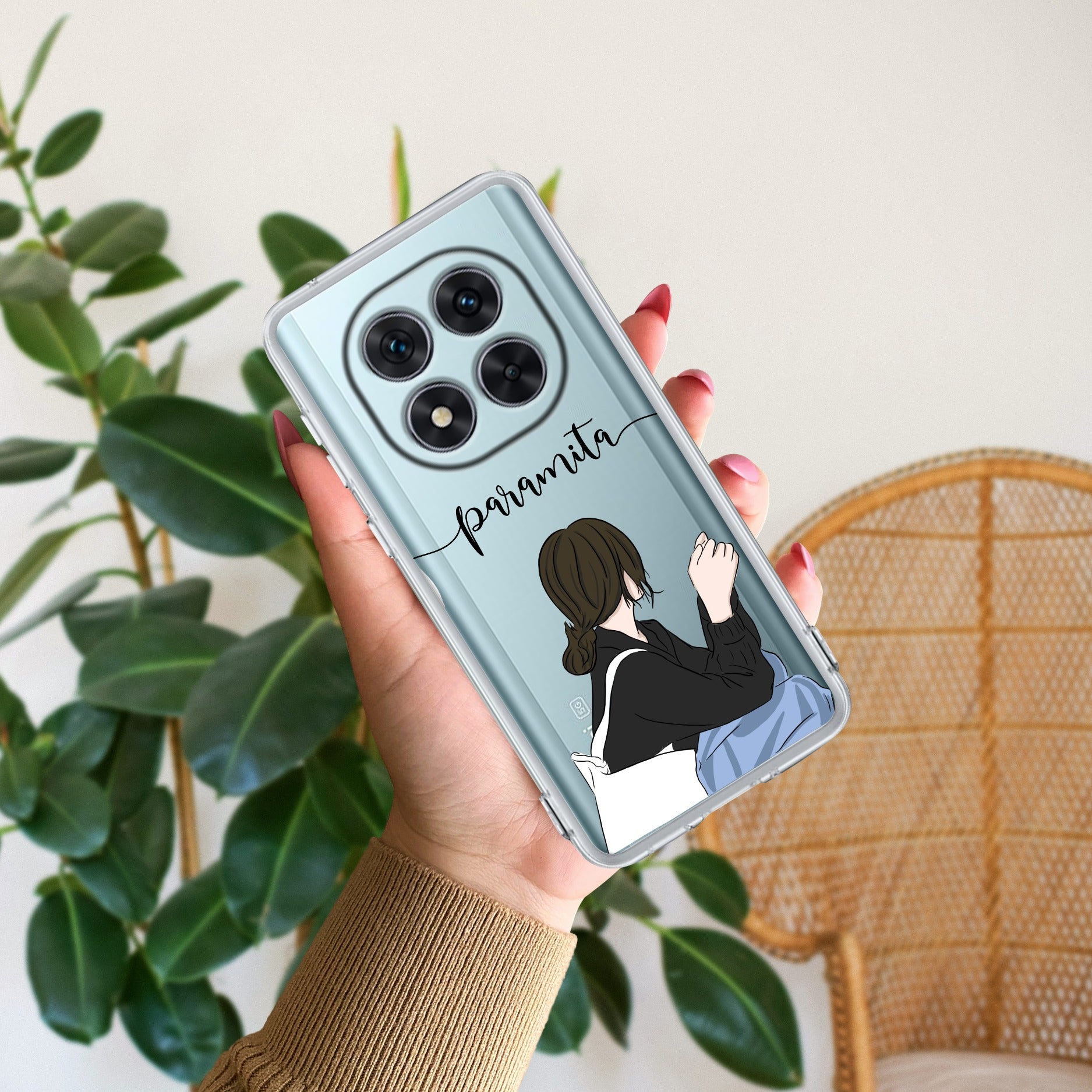 Relax Mood Customize Transparent Silicon Case For Redmi Note 14 Pro 5G