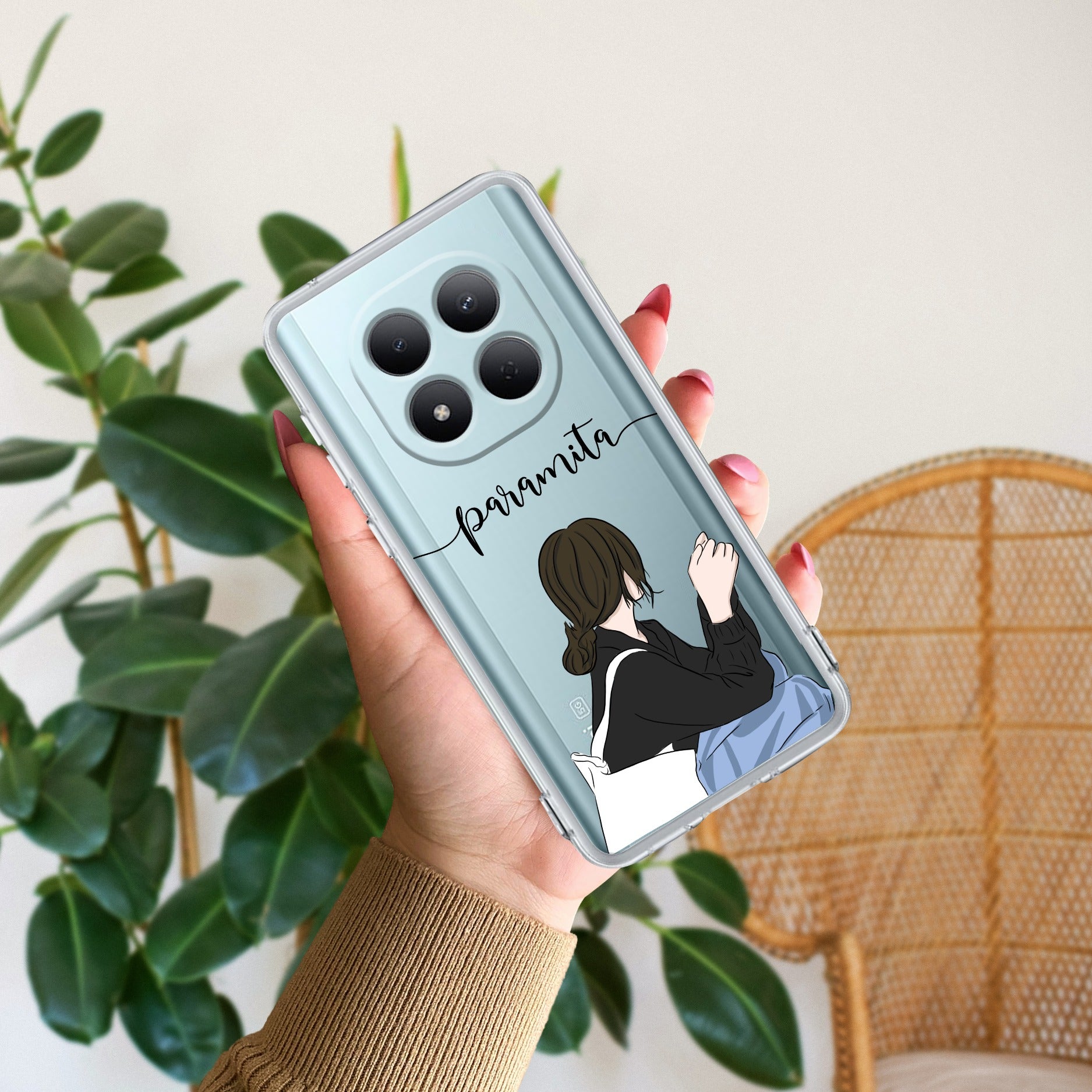 Relax Mood Customize Transparent Silicon Case For Redmi Note 15 Pro 5G