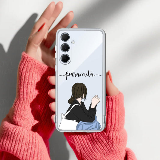 Relax Mood Customize Transparent Silicon Case For Samsung