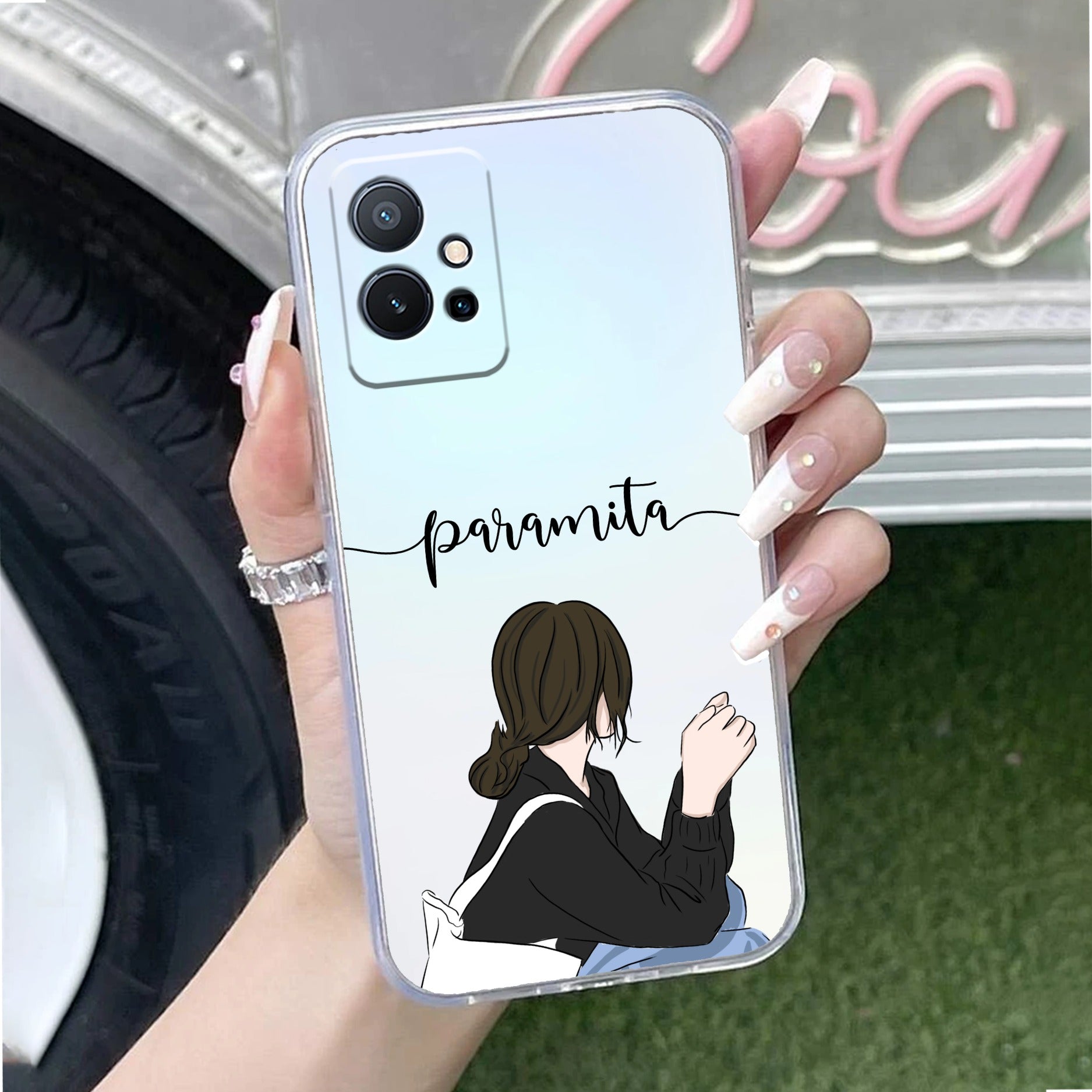 Relax Mood Customize Transparent Silicon Case For Vivo T1 5G