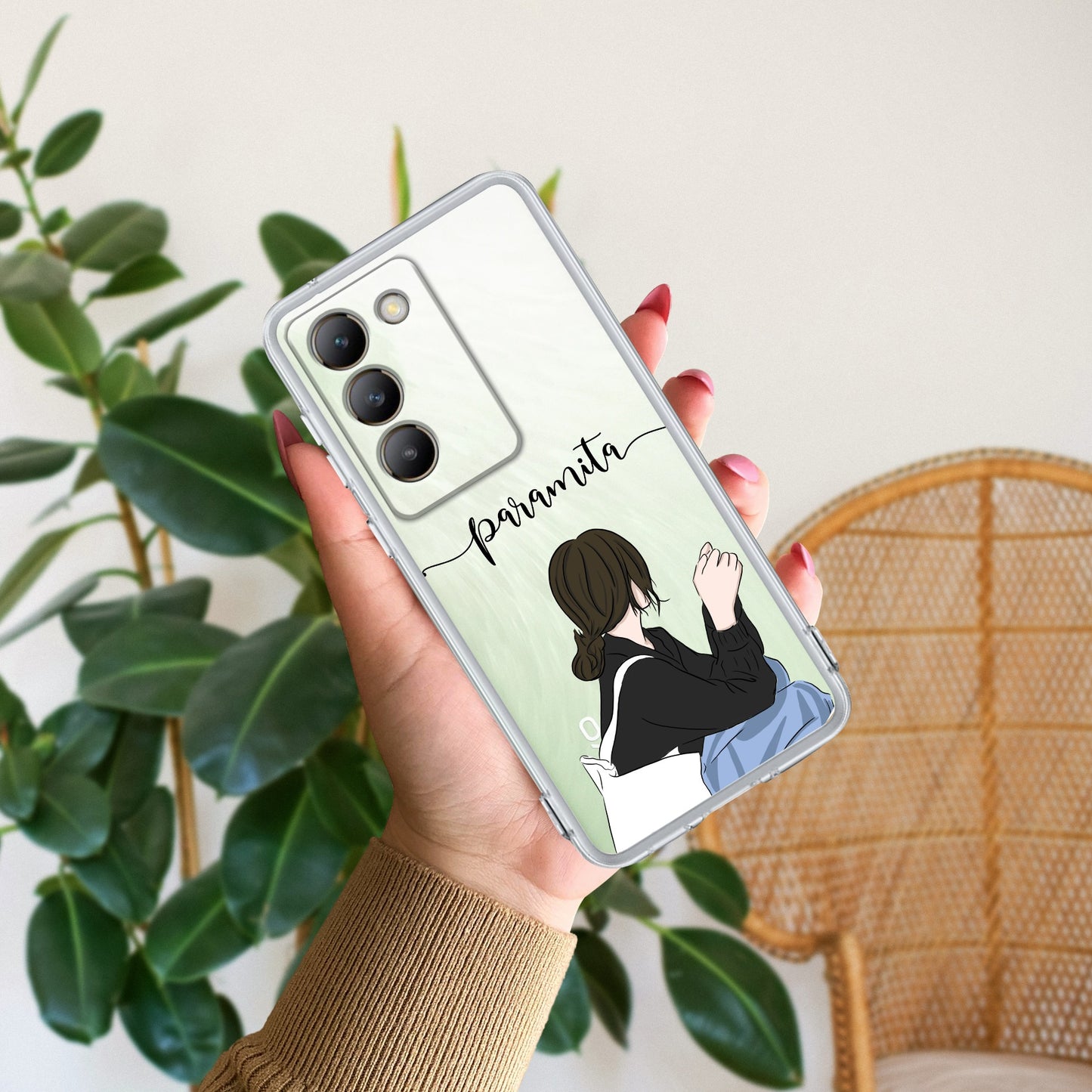 Relax Mood Customize Transparent Silicon Case For Vivo