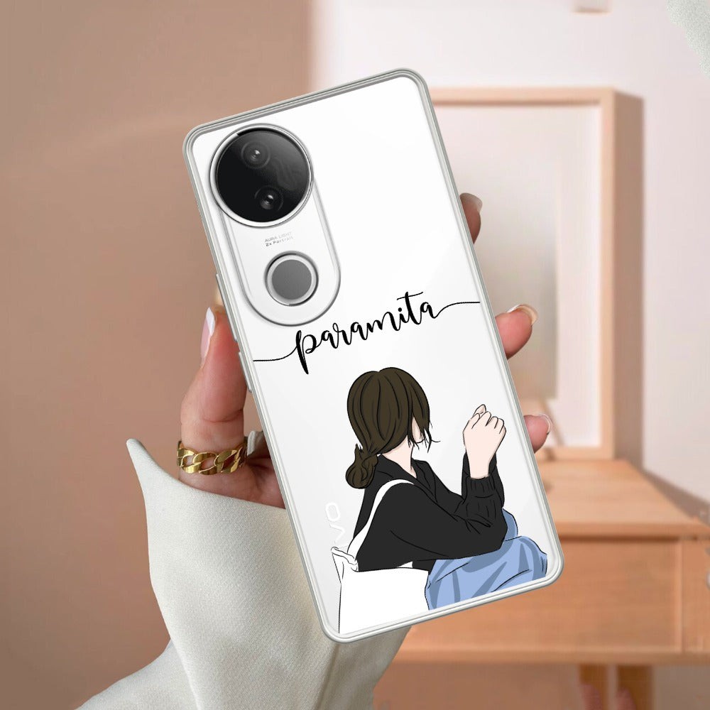 Relax Mood Customize Transparent Silicon Case For Vivo