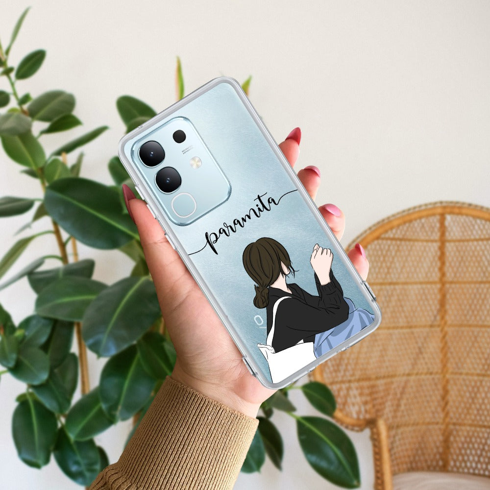 Relax Mood Customize Transparent Silicon Case For Vivo