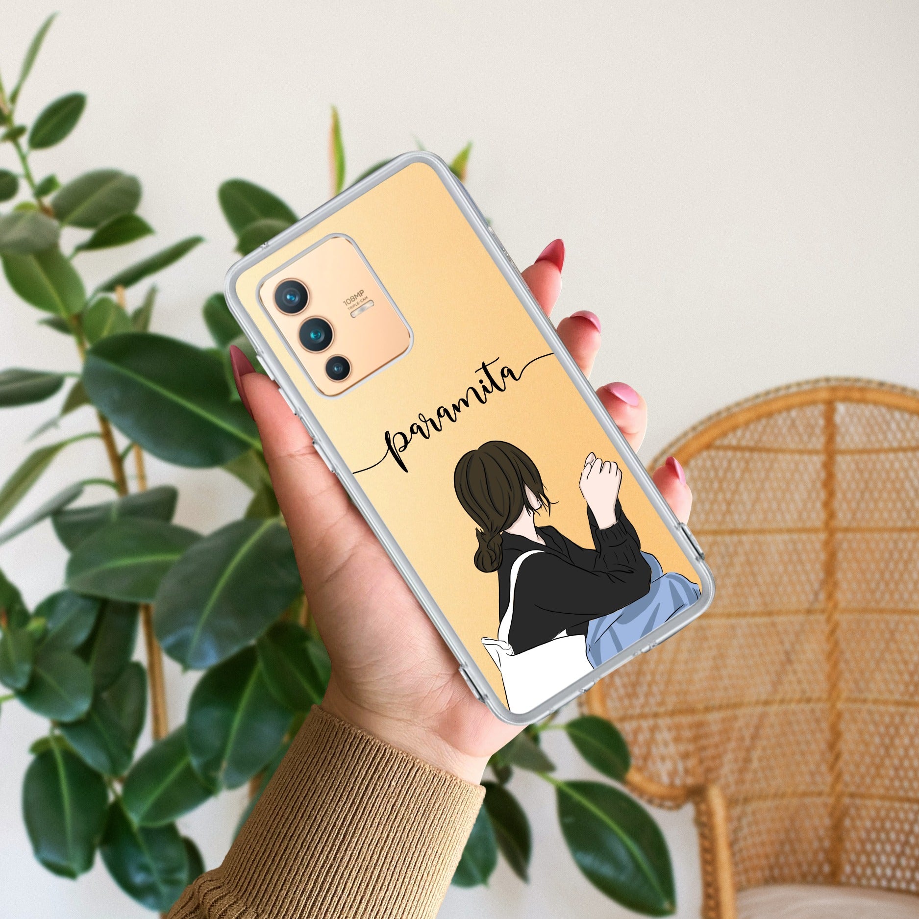 Relax Mood Customize Transparent Silicon Case For Vivo V23 5G