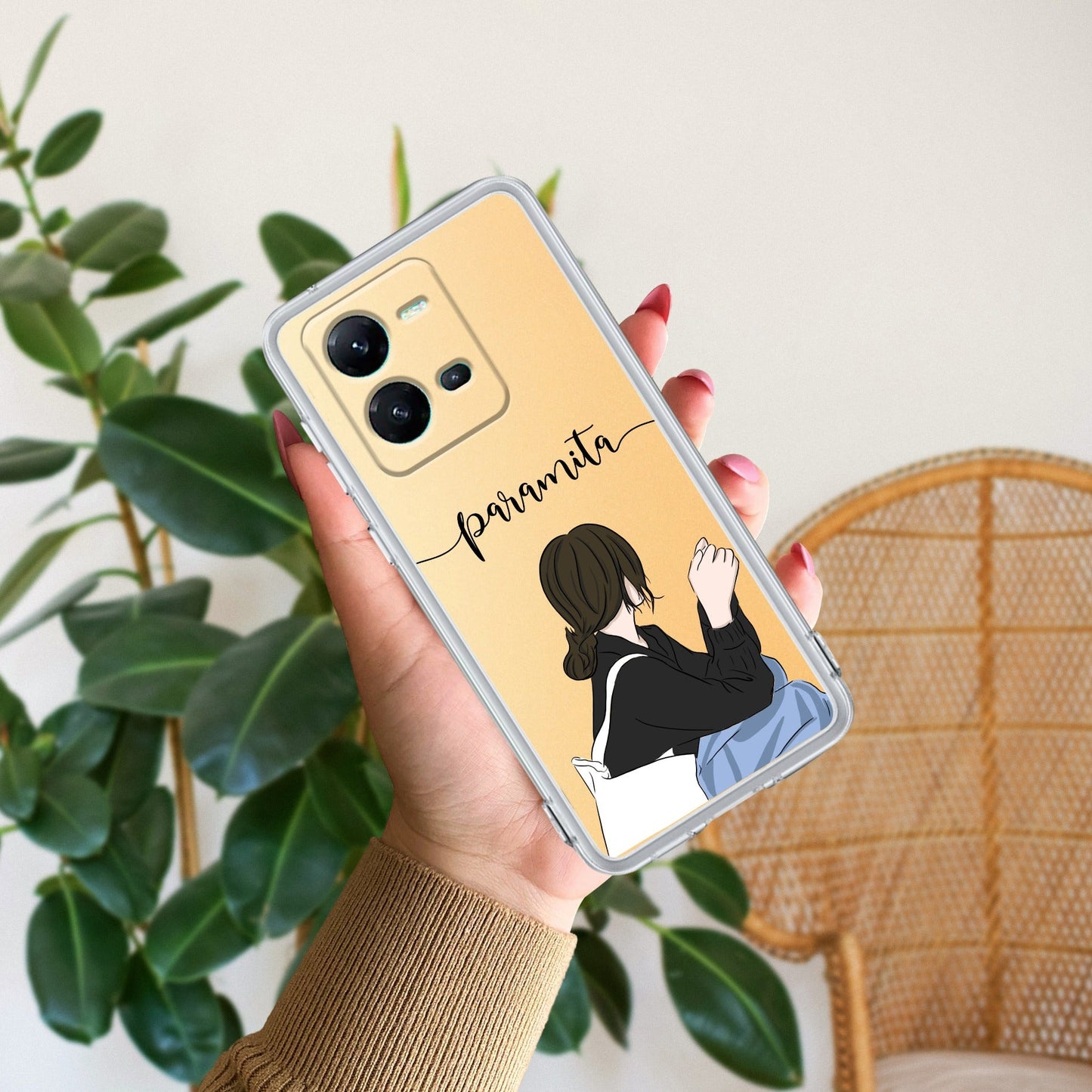 Relax Mood Customize Transparent Silicon Case For Vivo