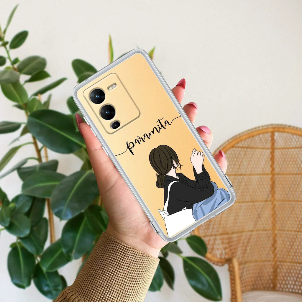 Relax Mood Customize Transparent Silicon Case For Vivo V25 Pro 5G