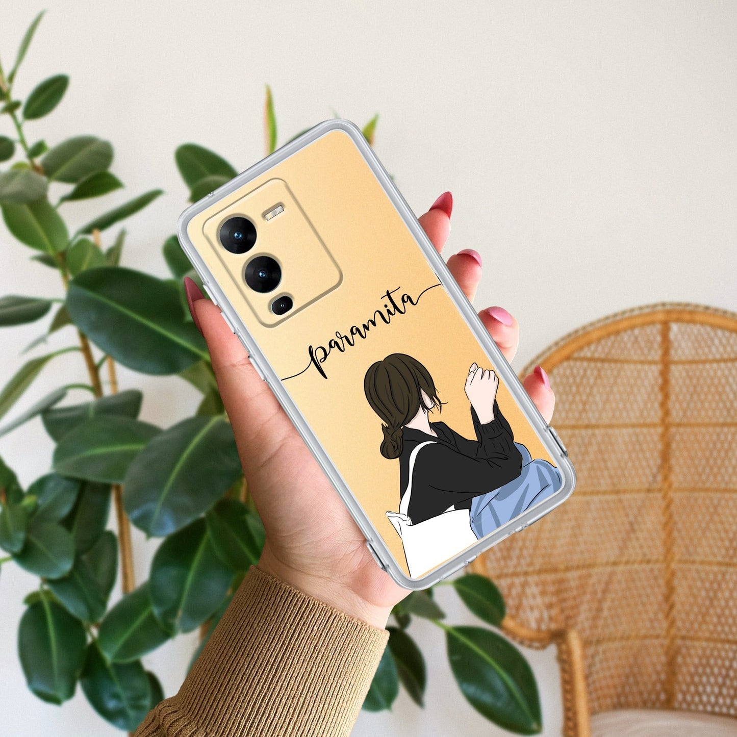 Relax Mood Customize Transparent Silicon Case For Vivo