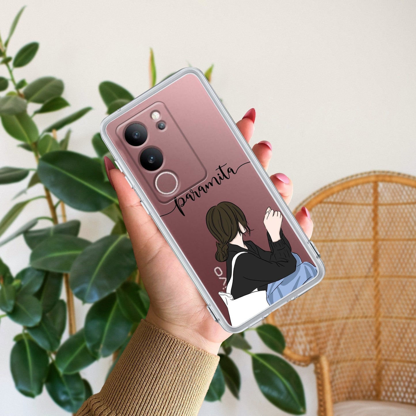 Relax Mood Customize Transparent Silicon Case For Vivo