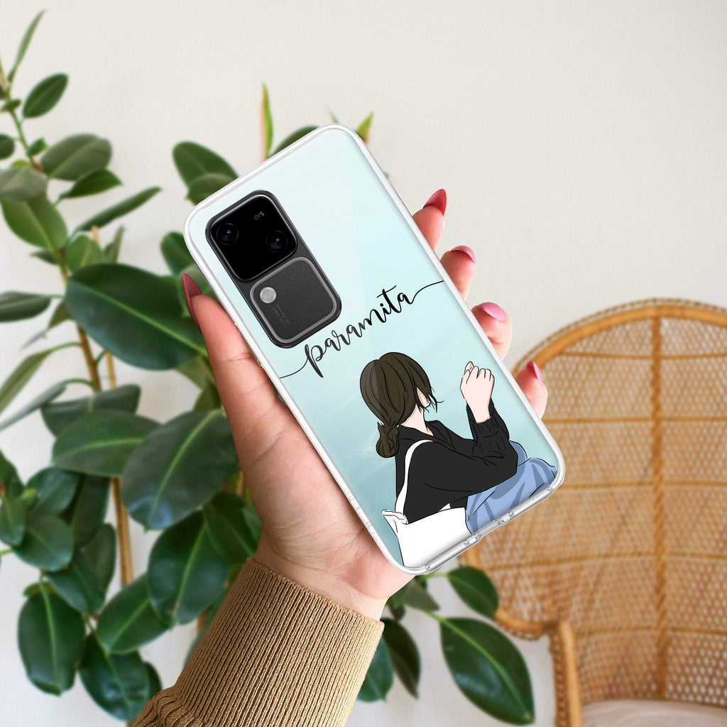 Relax Mood Customize Transparent Silicon Case For Vivo V30 5G