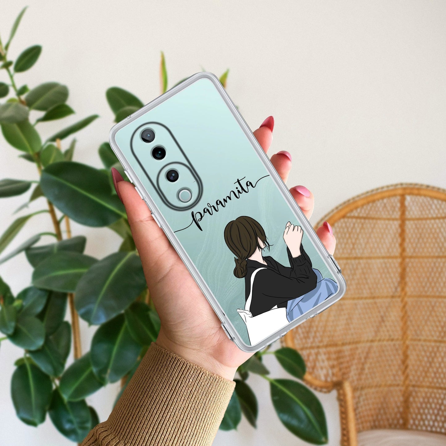 Relax Mood Customize Transparent Silicon Case For Vivo