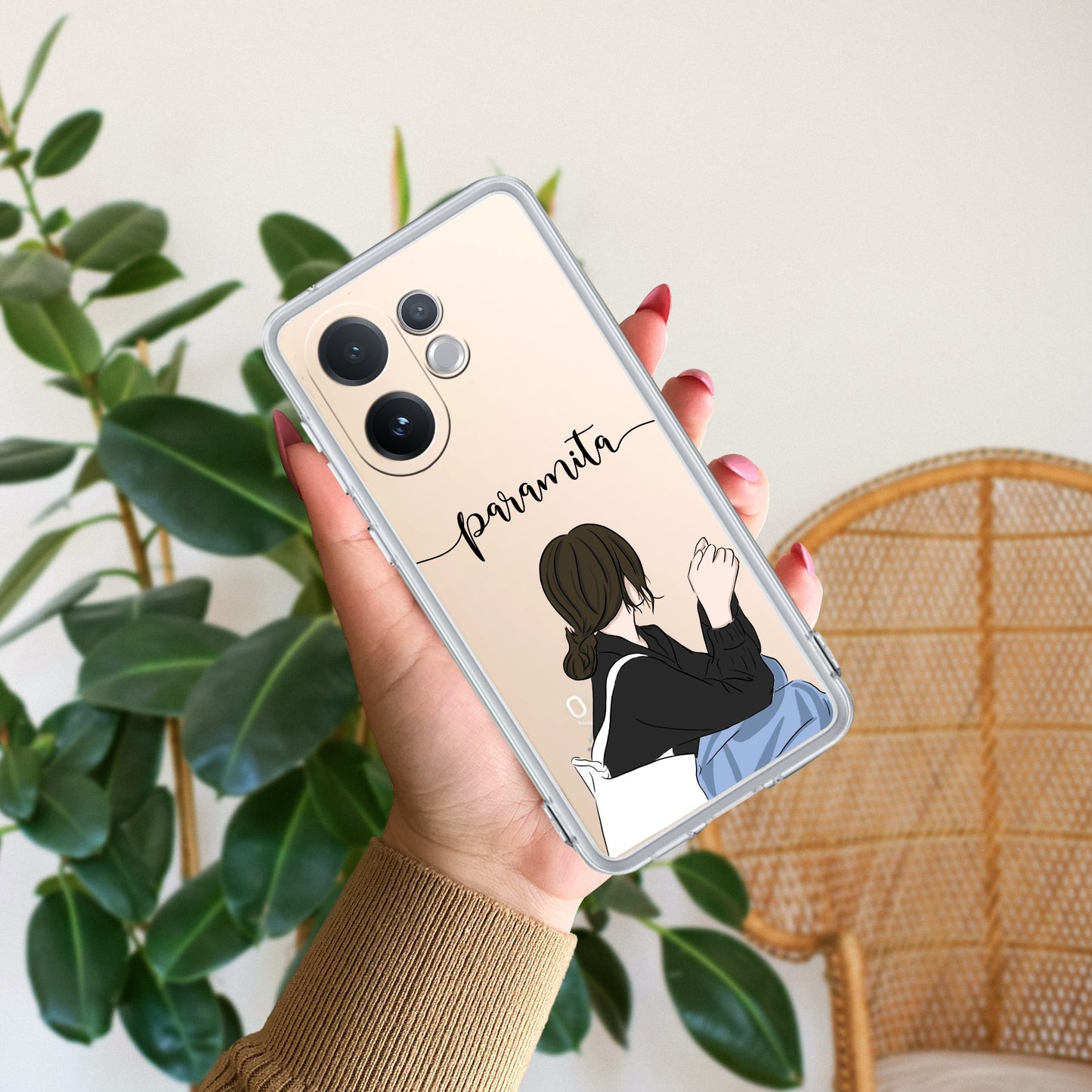 Relax Mood Customize Transparent Silicon Case For Vivo