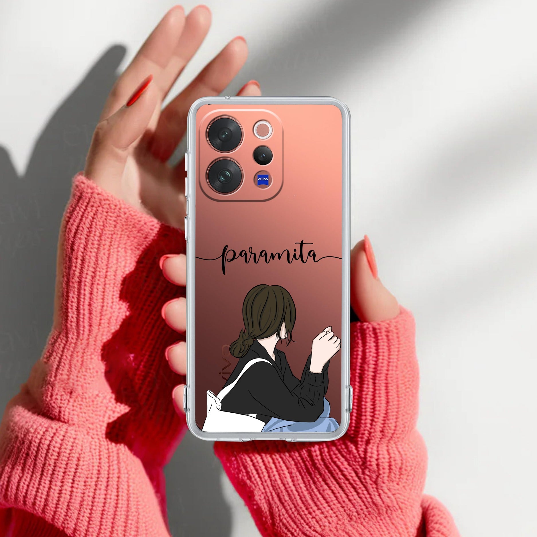 Relax Mood Customize Transparent Silicon Case For Vivo Y19 5G