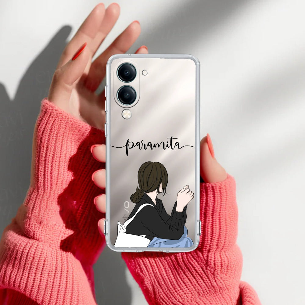 Relax Mood Customize Transparent Silicon Case For Vivo