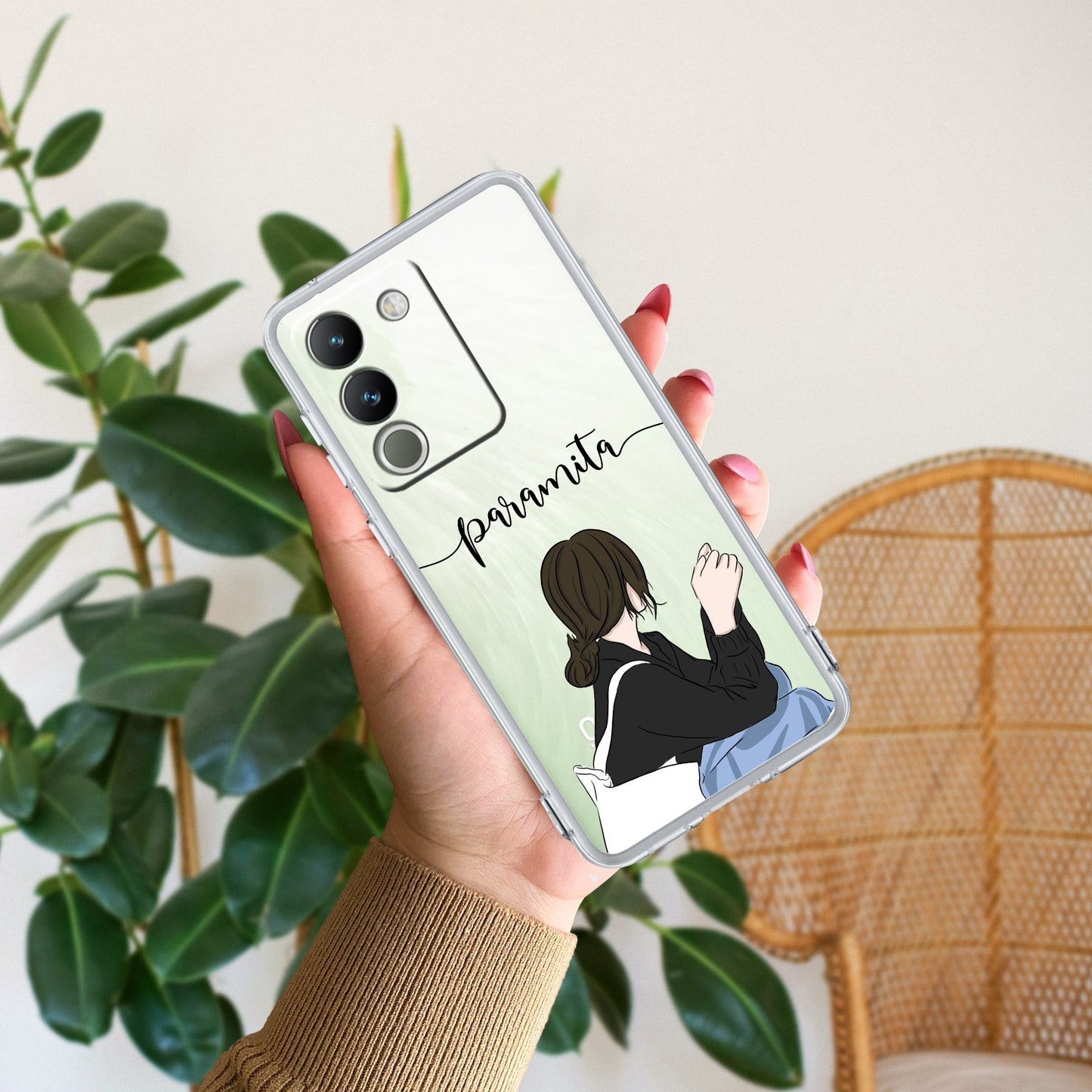 Relax Mood Customize Transparent Silicon Case For Vivo
