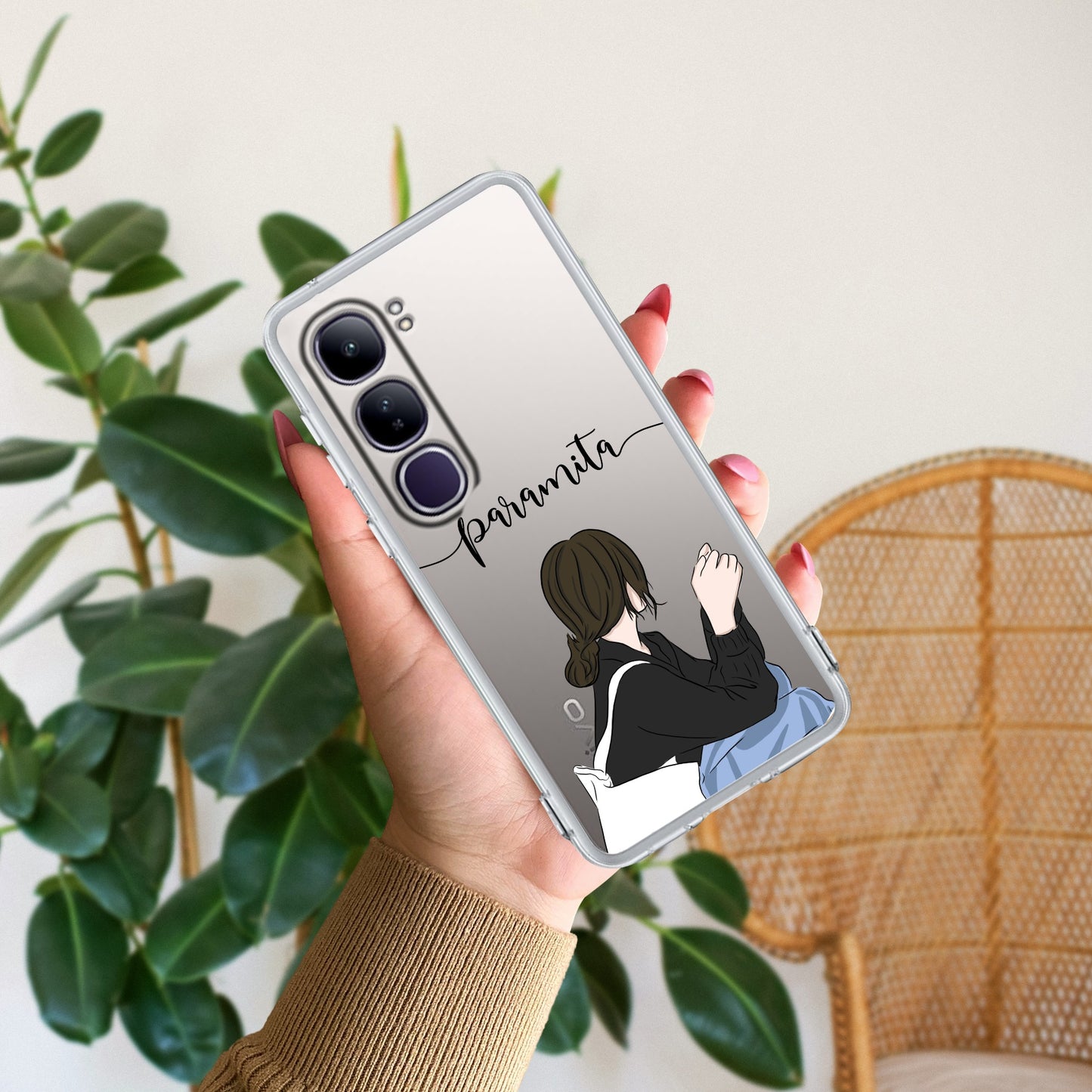 Relax Mood Customize Transparent Silicon Case For Vivo