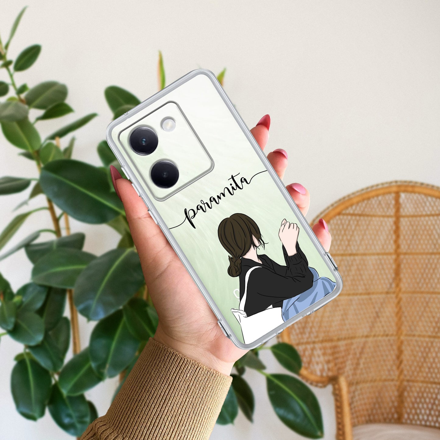 Relax Mood Customize Transparent Silicon Case For Vivo