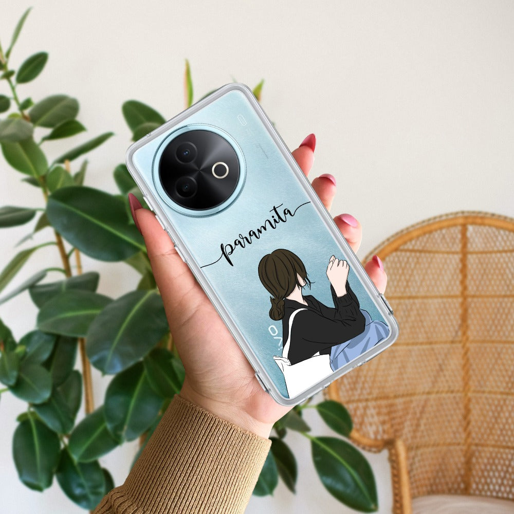 Relax Mood Customize Transparent Silicon Case For Vivo